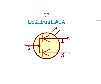 LED schematic symbol chosen for this project