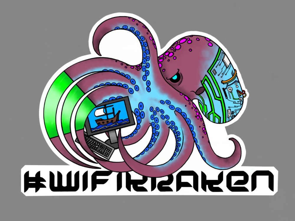 WiFiKraken Sticker